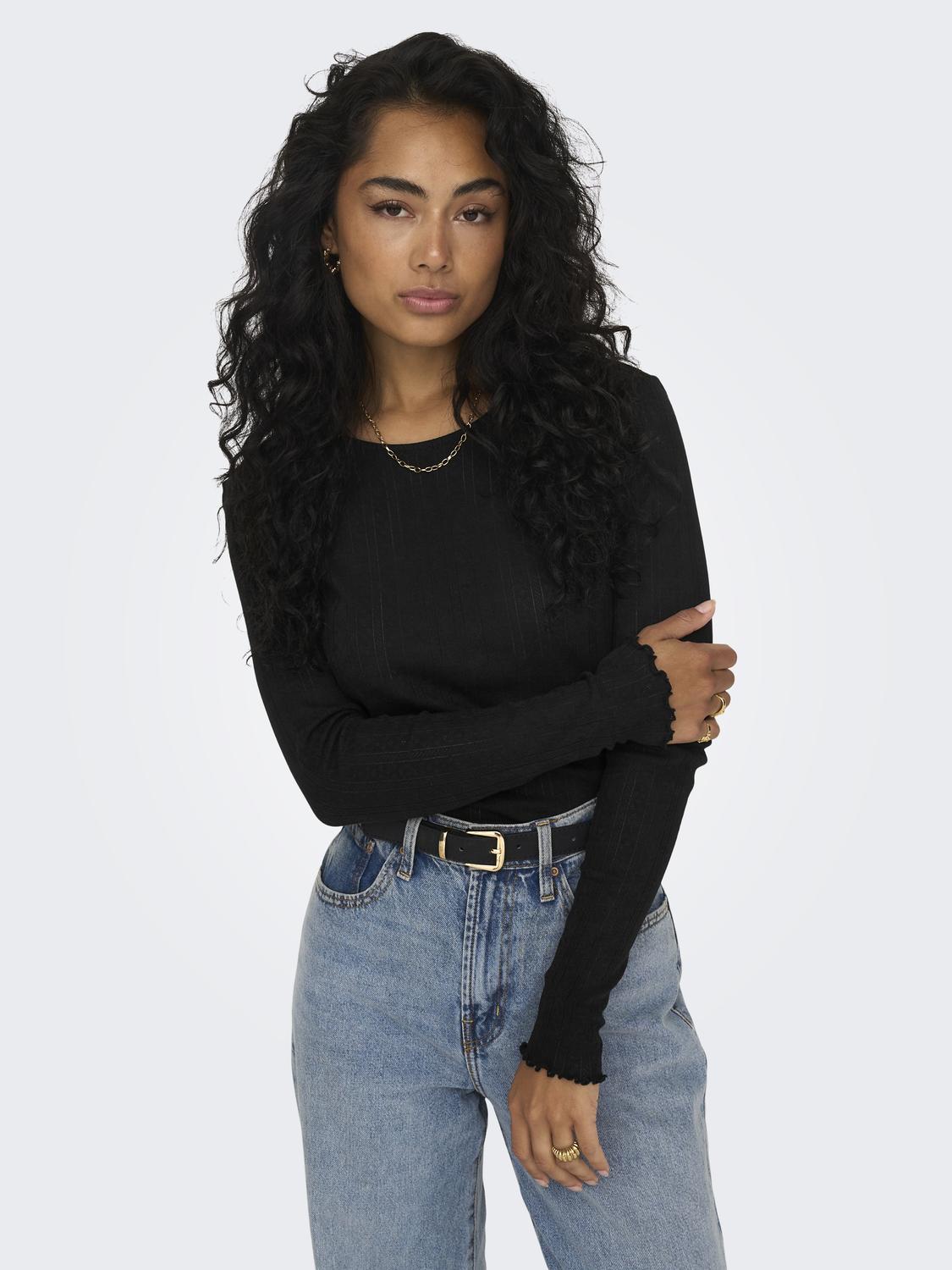 Carlotta L/S Top Black