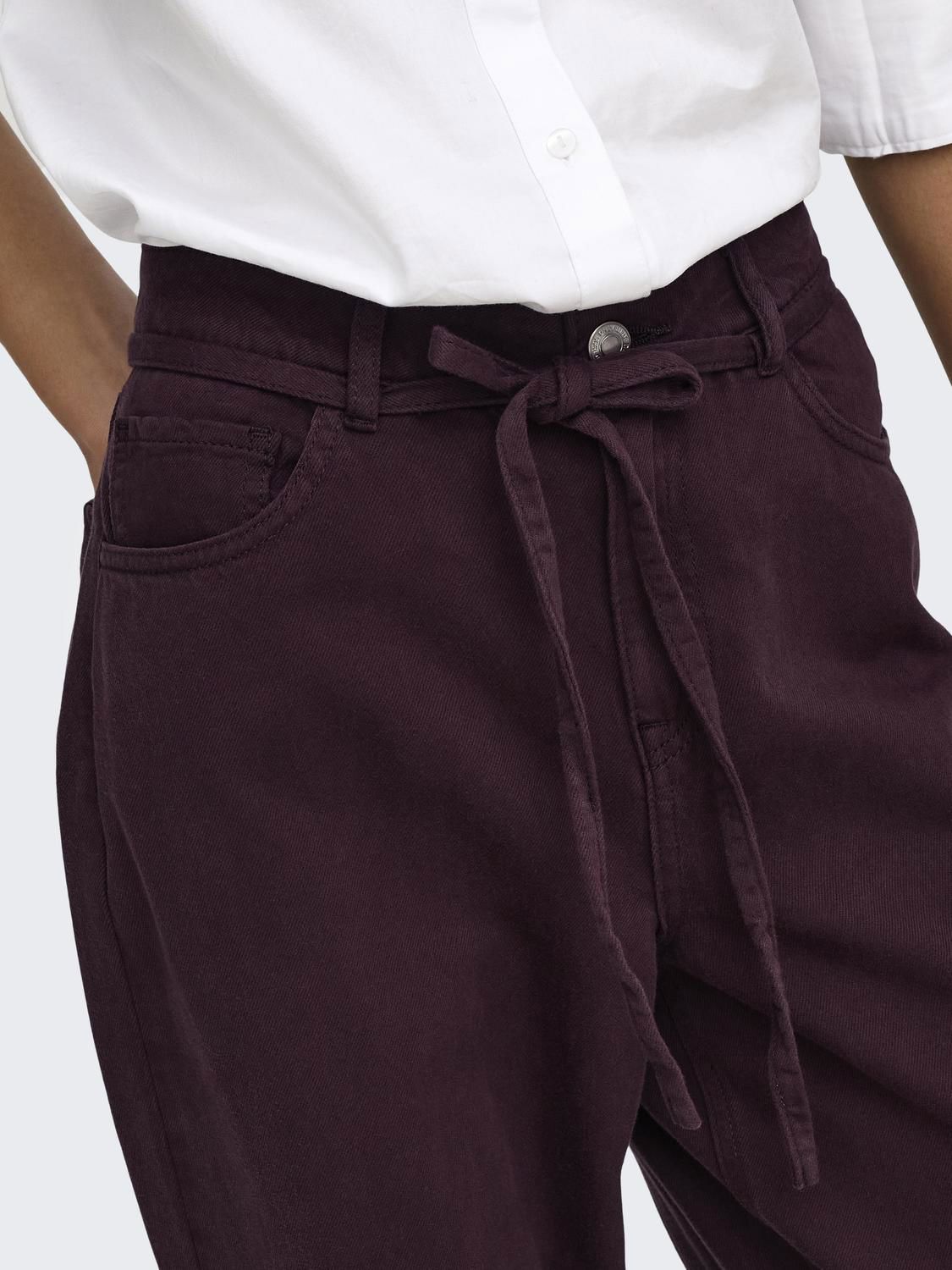 Onlgianna-Silla Mw St Belt Pant Fudge