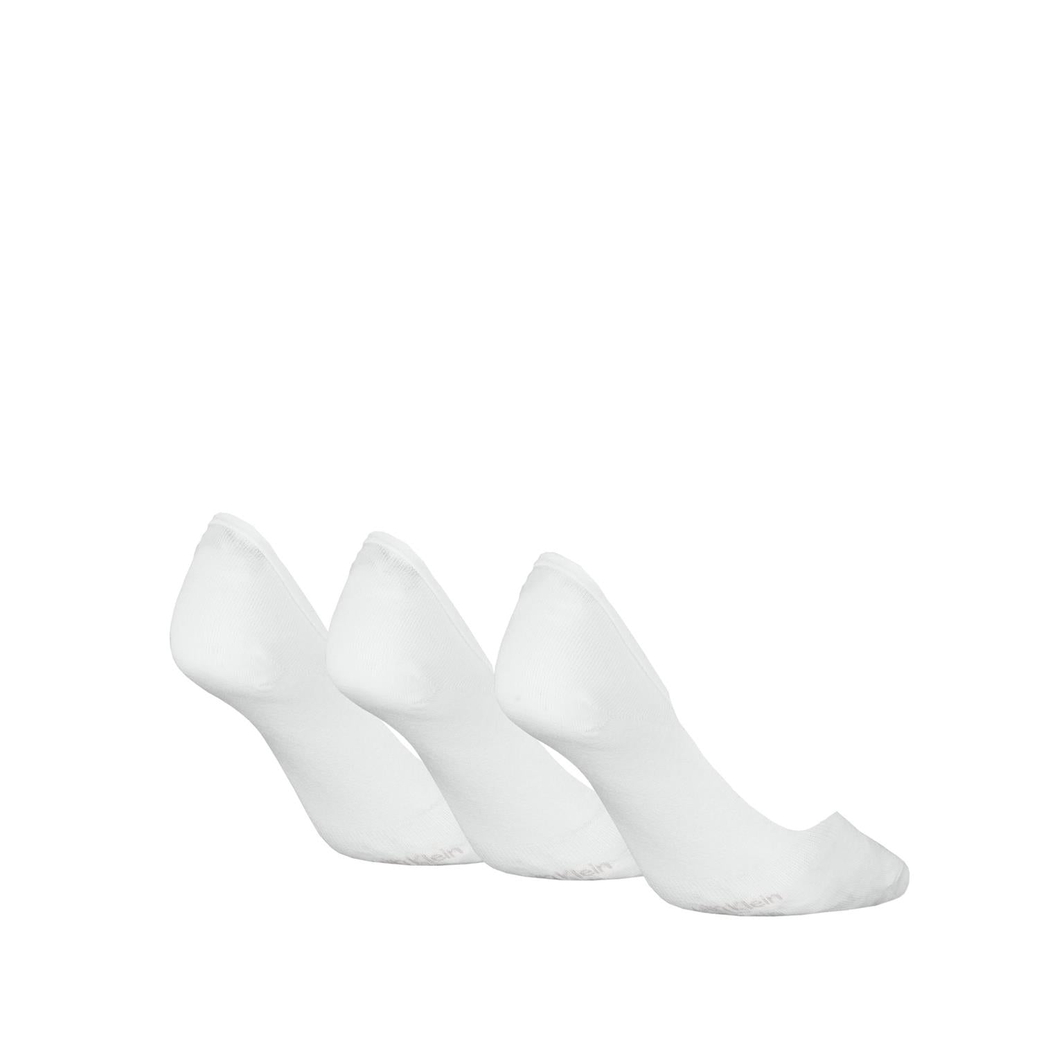 Ck 3pk Footie Low Cut Woman White