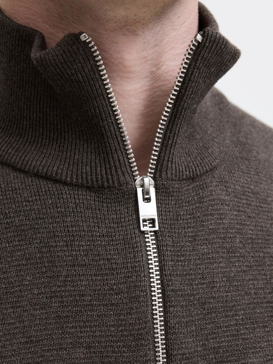 Milano Stitch Knit Half Zip Delicioso Melange
