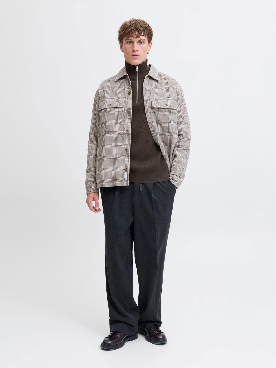 Milano Stitch Knit Half Zip Delicioso Melange