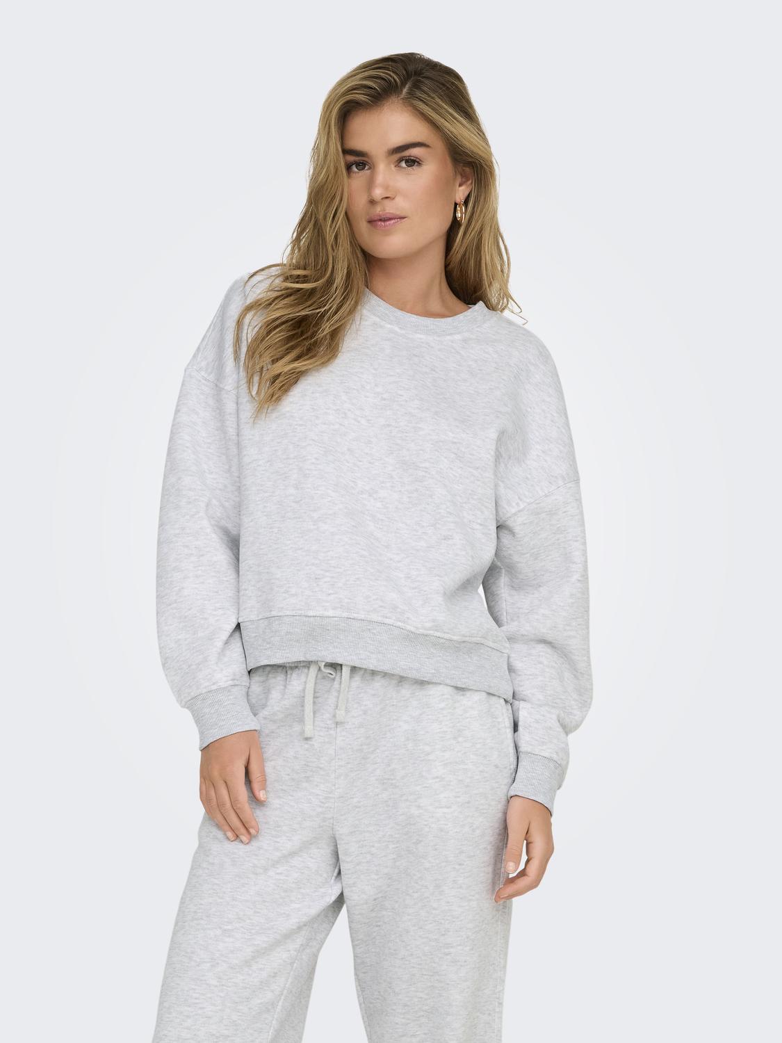 Best l/s Crew Neck Light Grey Melange