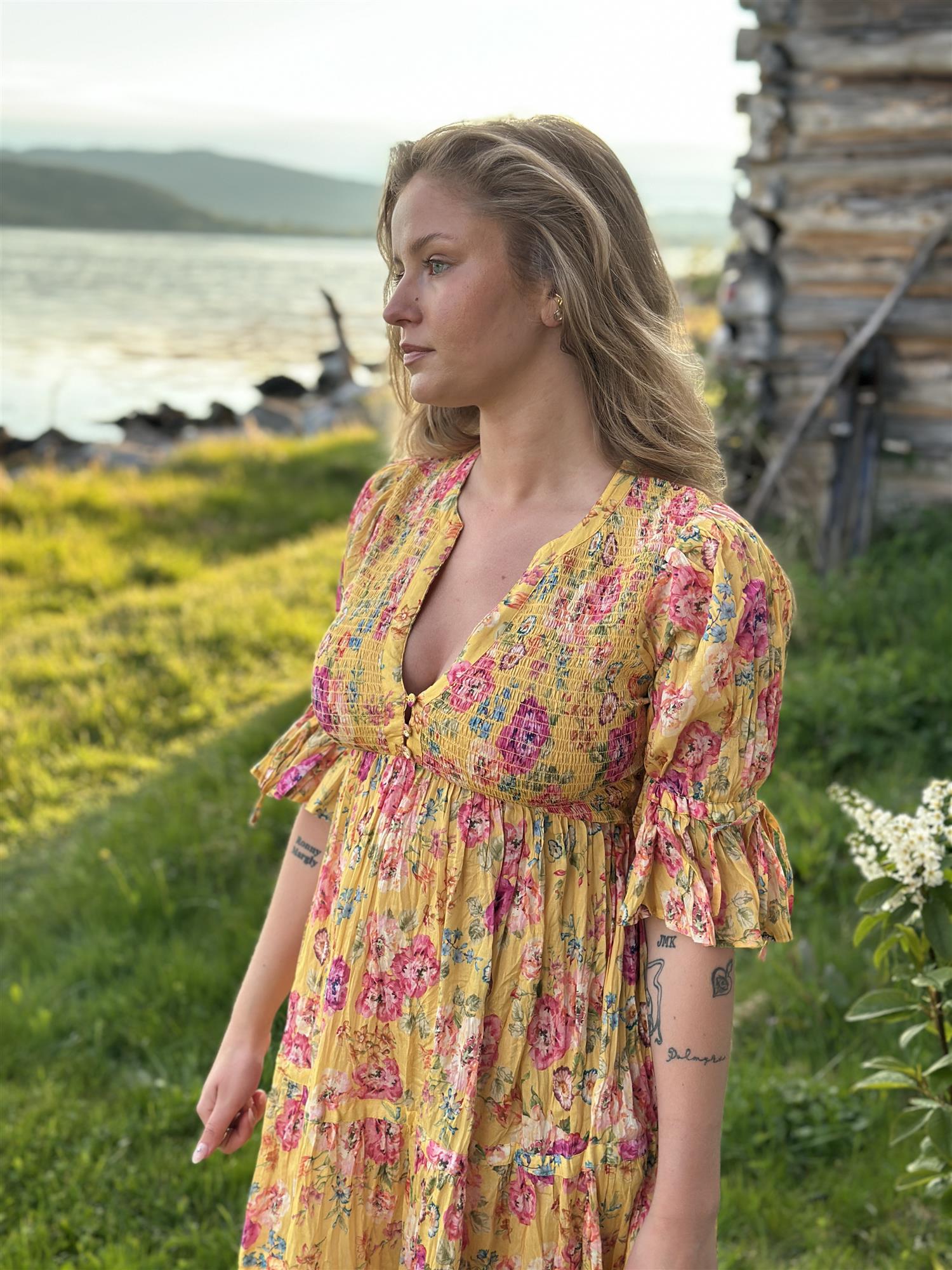 Twisted Maxi Dress Daylight Blossom
