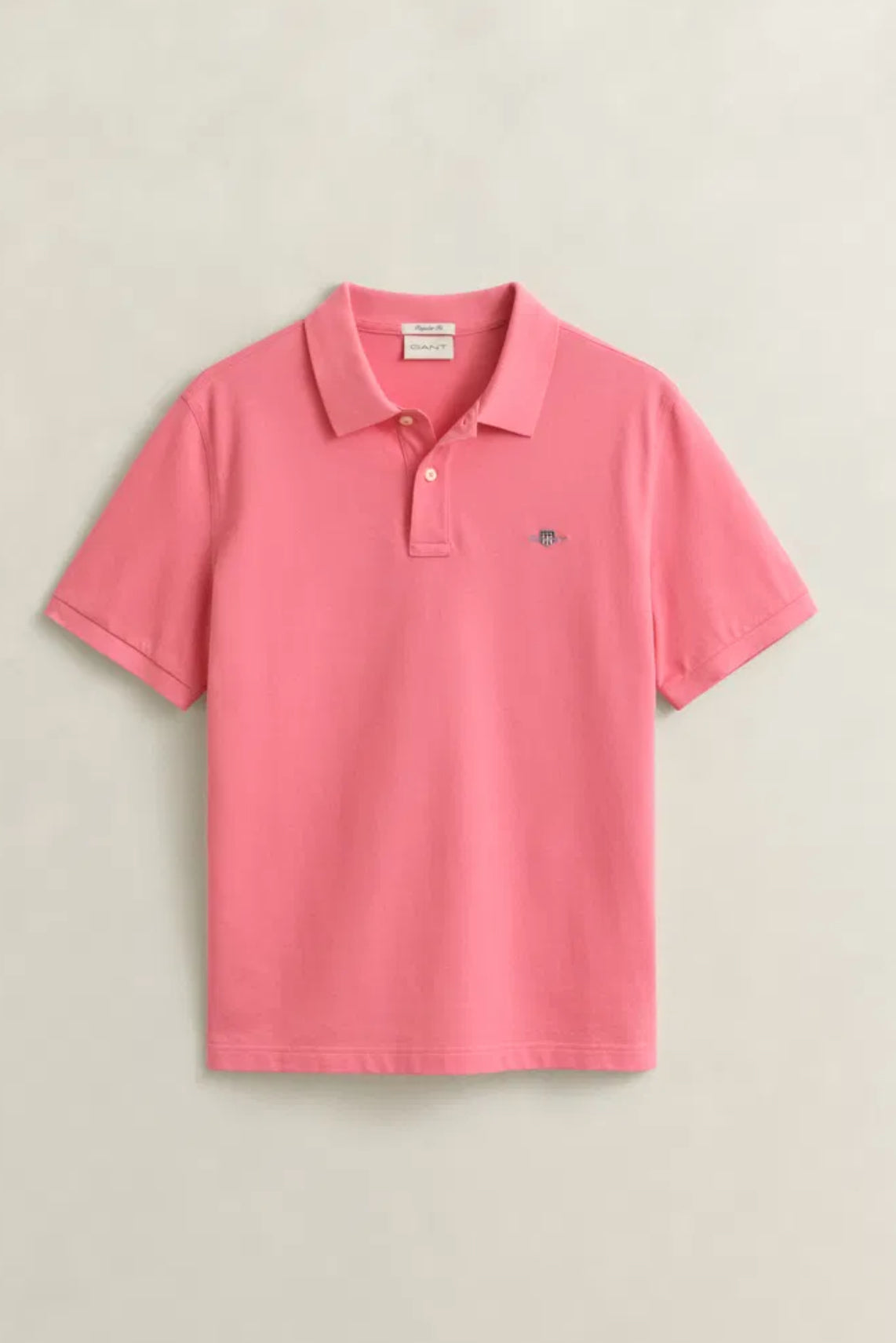 Reg Shield SS Pique Polo Rose Pink