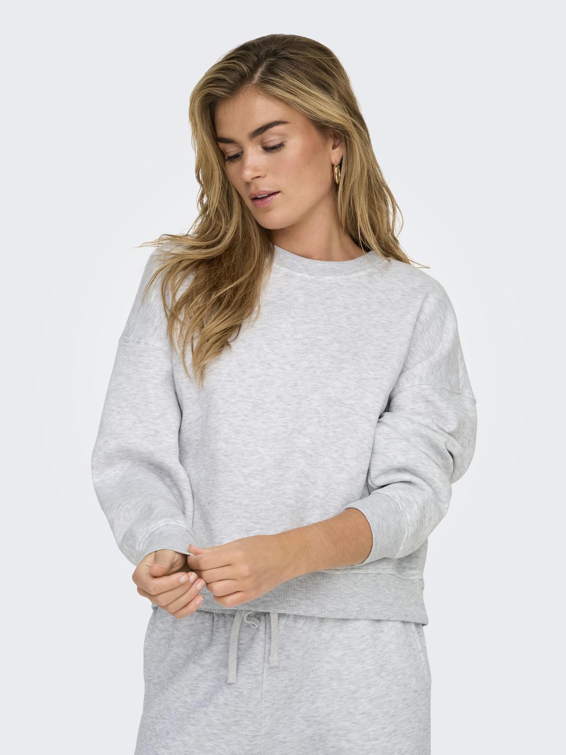 Best l/s Crew Neck Light Grey Melange