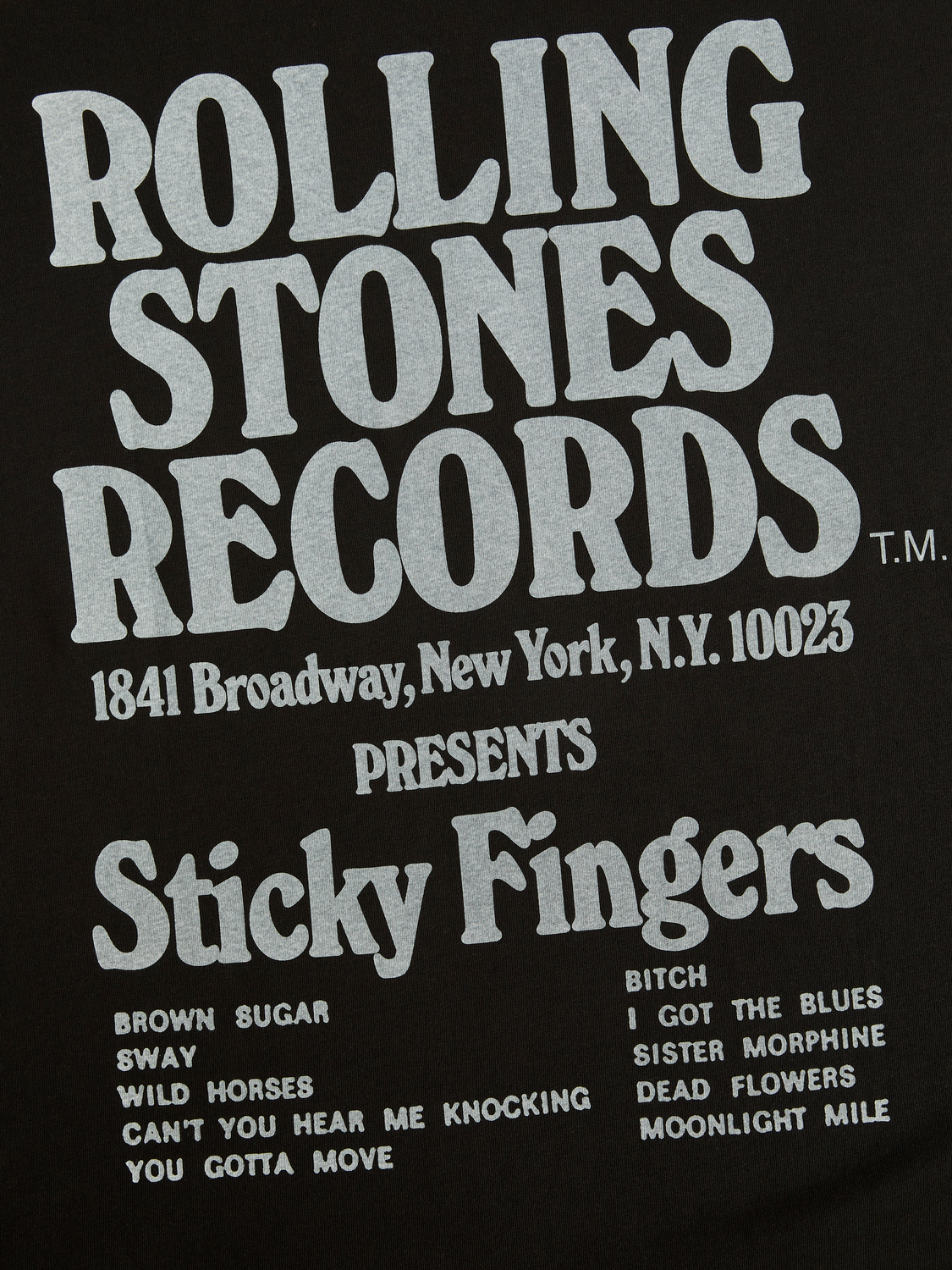 Stones SS Tee Black