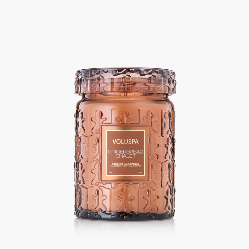 Gingerbread Chalet Large Glass Jar