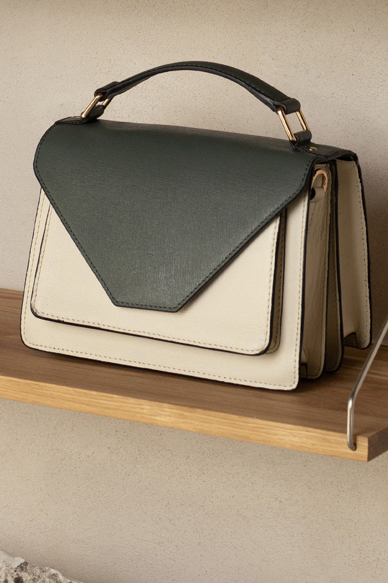 Elvira small offwhite/green