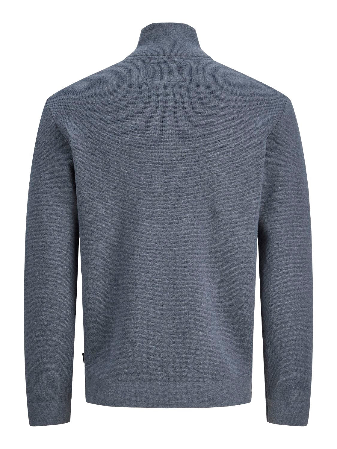 Milano Stitch Knit Half Zip Turbulence Melange