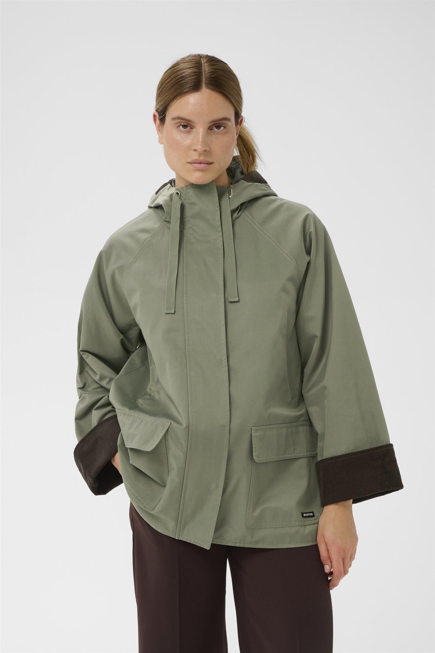 Gracelynn Hooded Jacket Mulled Basil