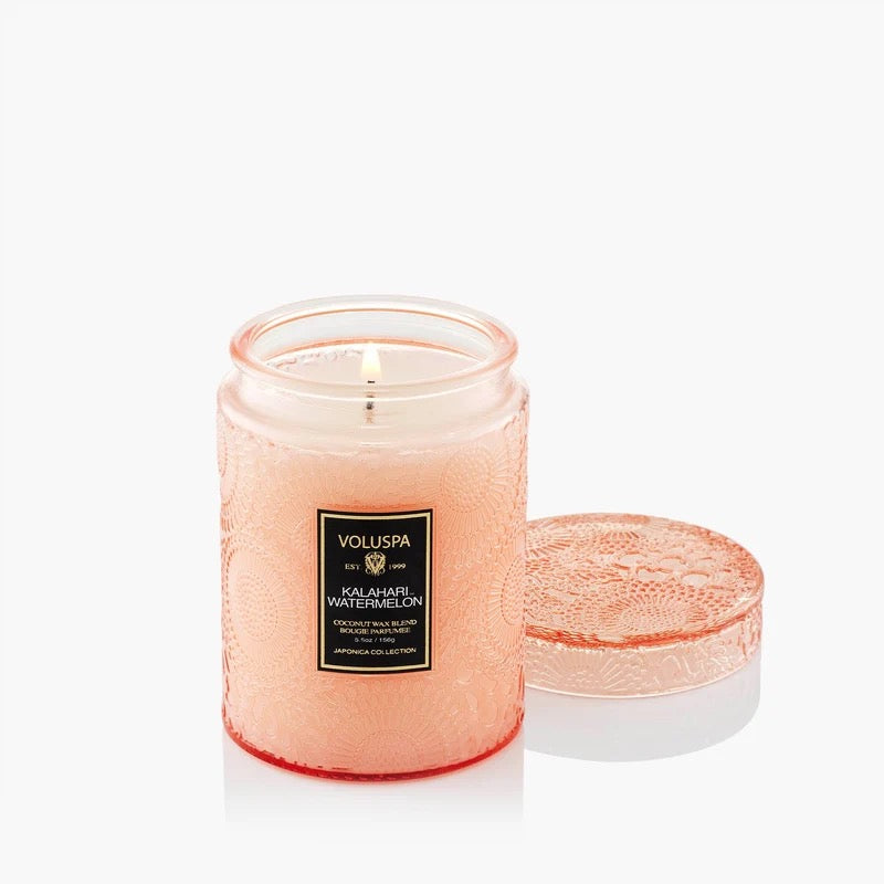 Kalahari Watermelon Small Glas Jar Candle w.Lid