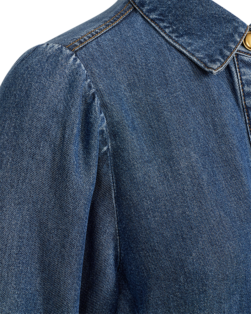 FqMilo Shirt Medium Blue Denim