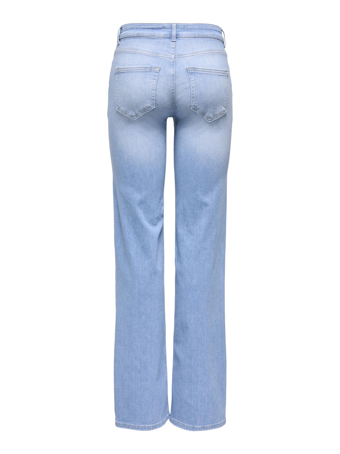 Blush Mid Straight Light Blue Denim