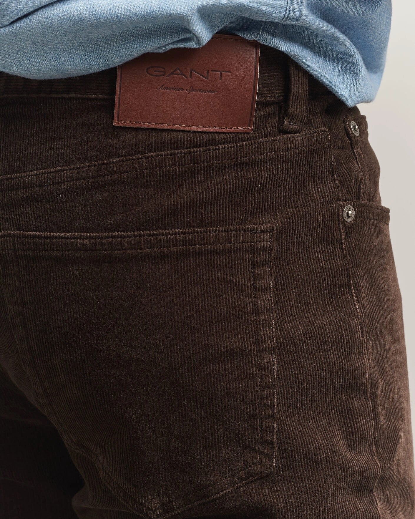 Regular Cord Chinos- 217 Black Brown