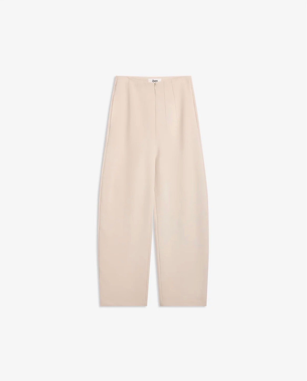 Smooth Barrel Pants Ivory White