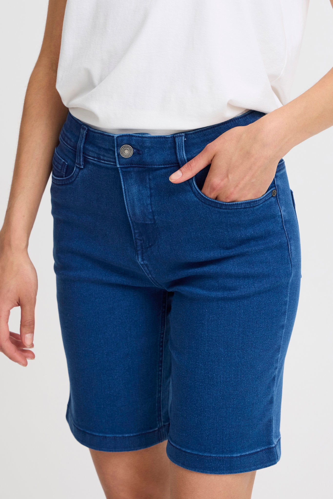 Luxe Elli Shorts Mid Blu Denim