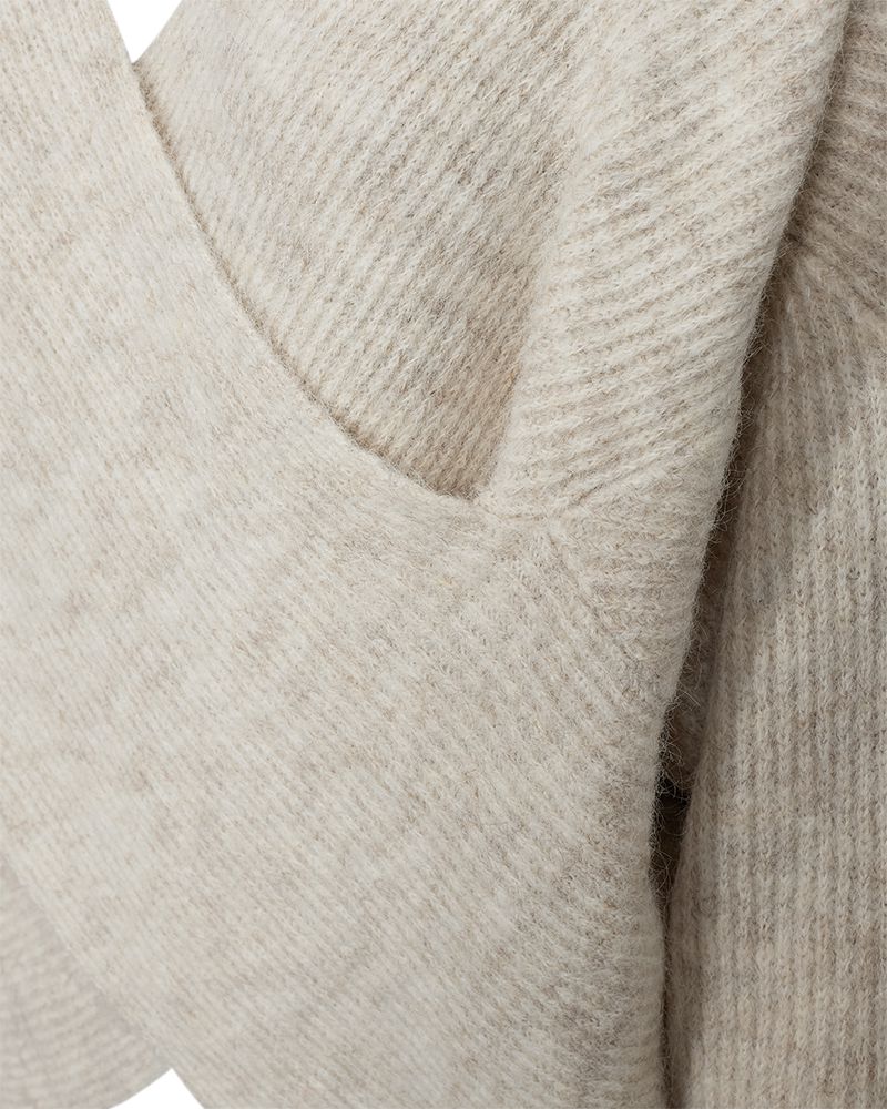 Fqwrappy Pullover Moonbeam Melange
