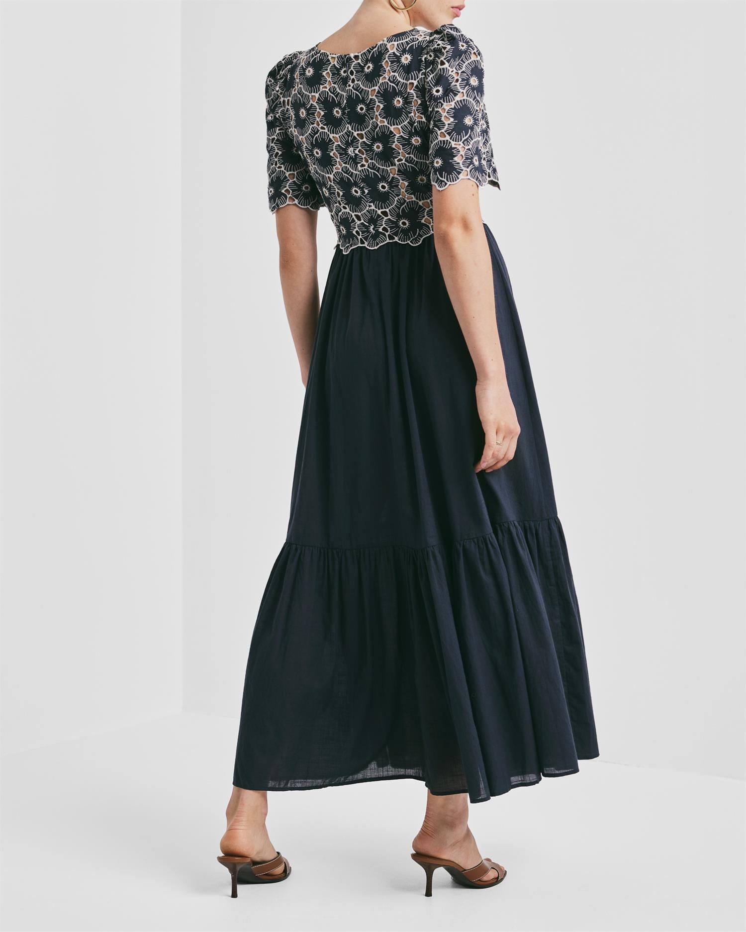Broderie Anglaise Maxi Dress