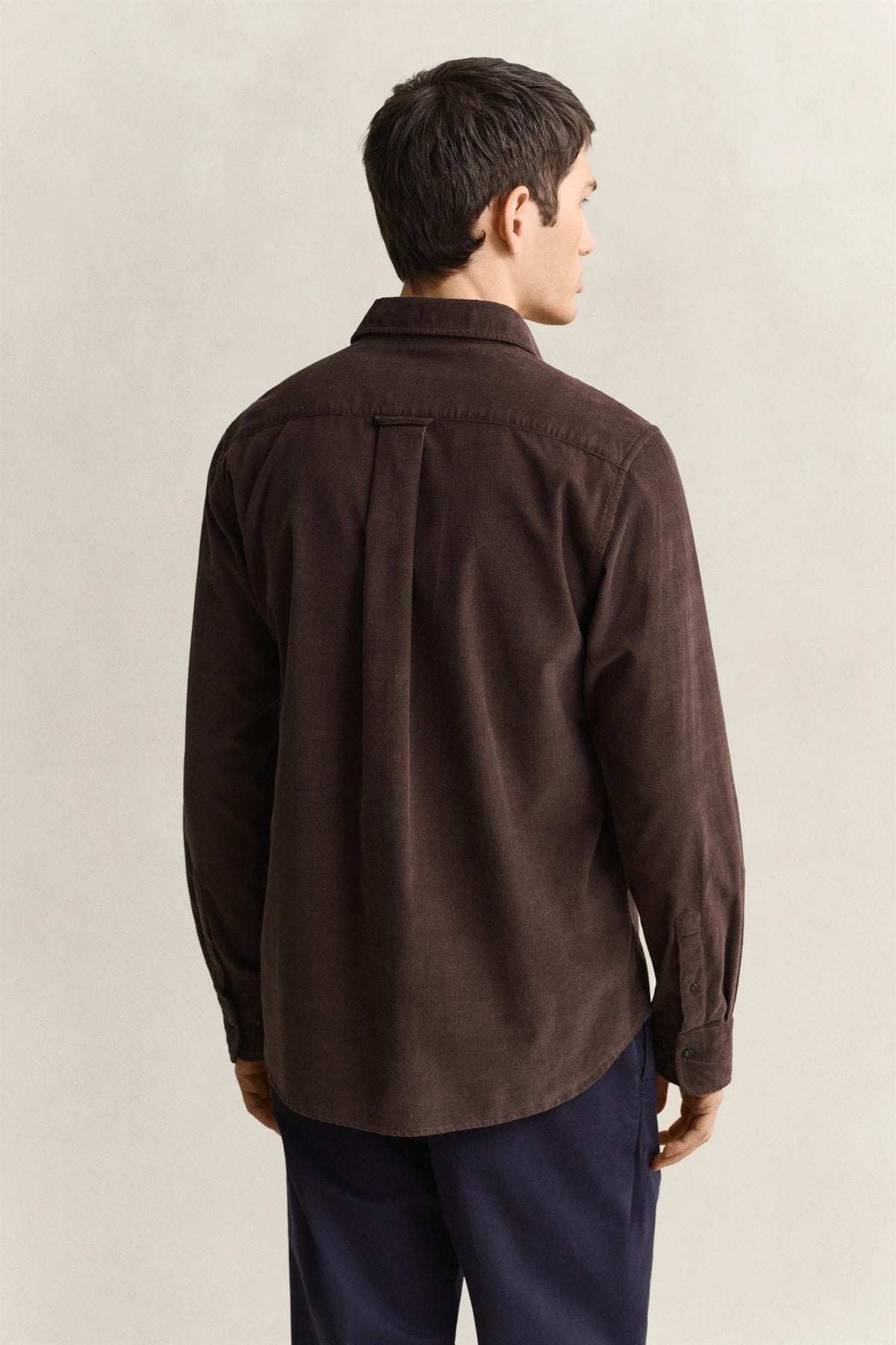 Reg Baby Cord Shirt Shadow Brown