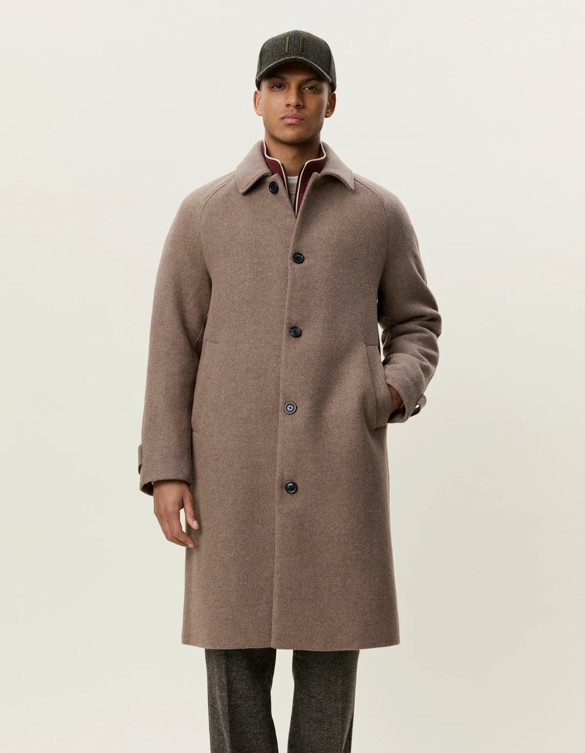 Solid Wool Coat