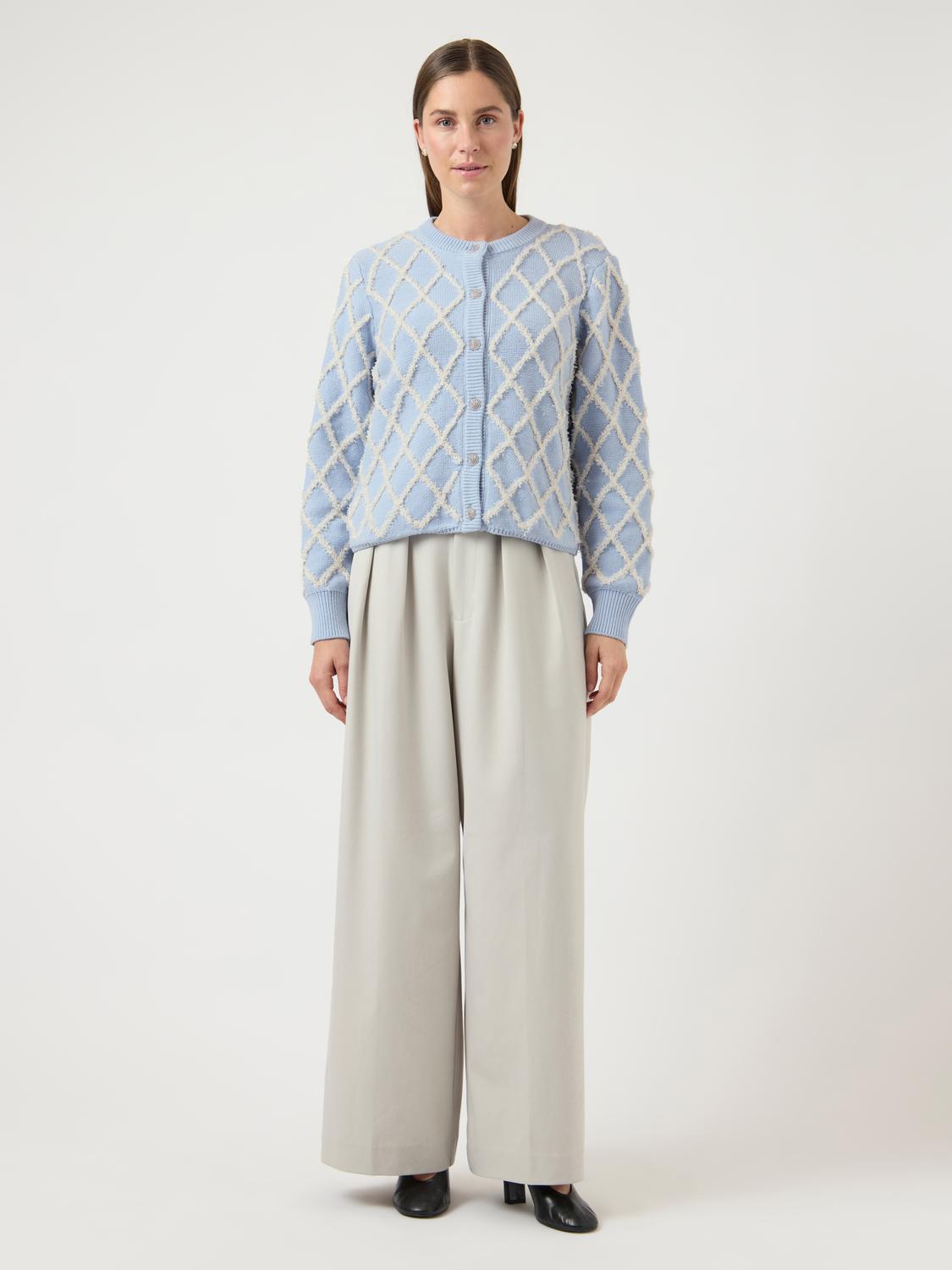 Zigly Knit Cardigan Skyway/Birch