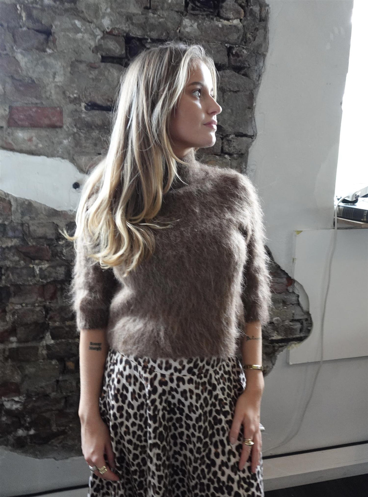 Hairy Knit Turtleneck