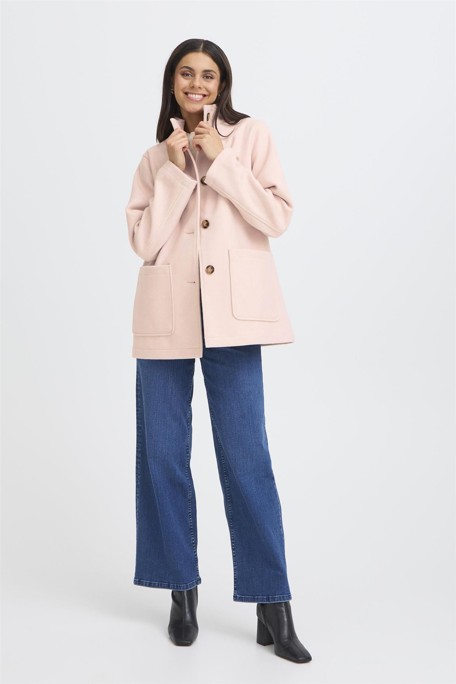 Willa Jacket Rose Smoke Melange