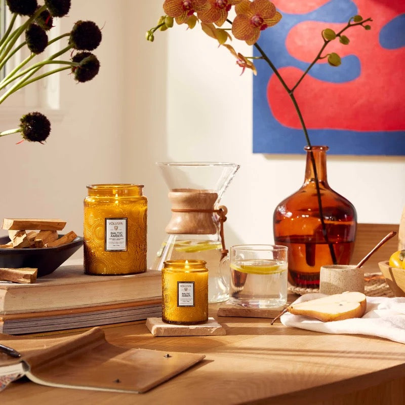 Baltic Amber Mini Glas Jar w.Lid