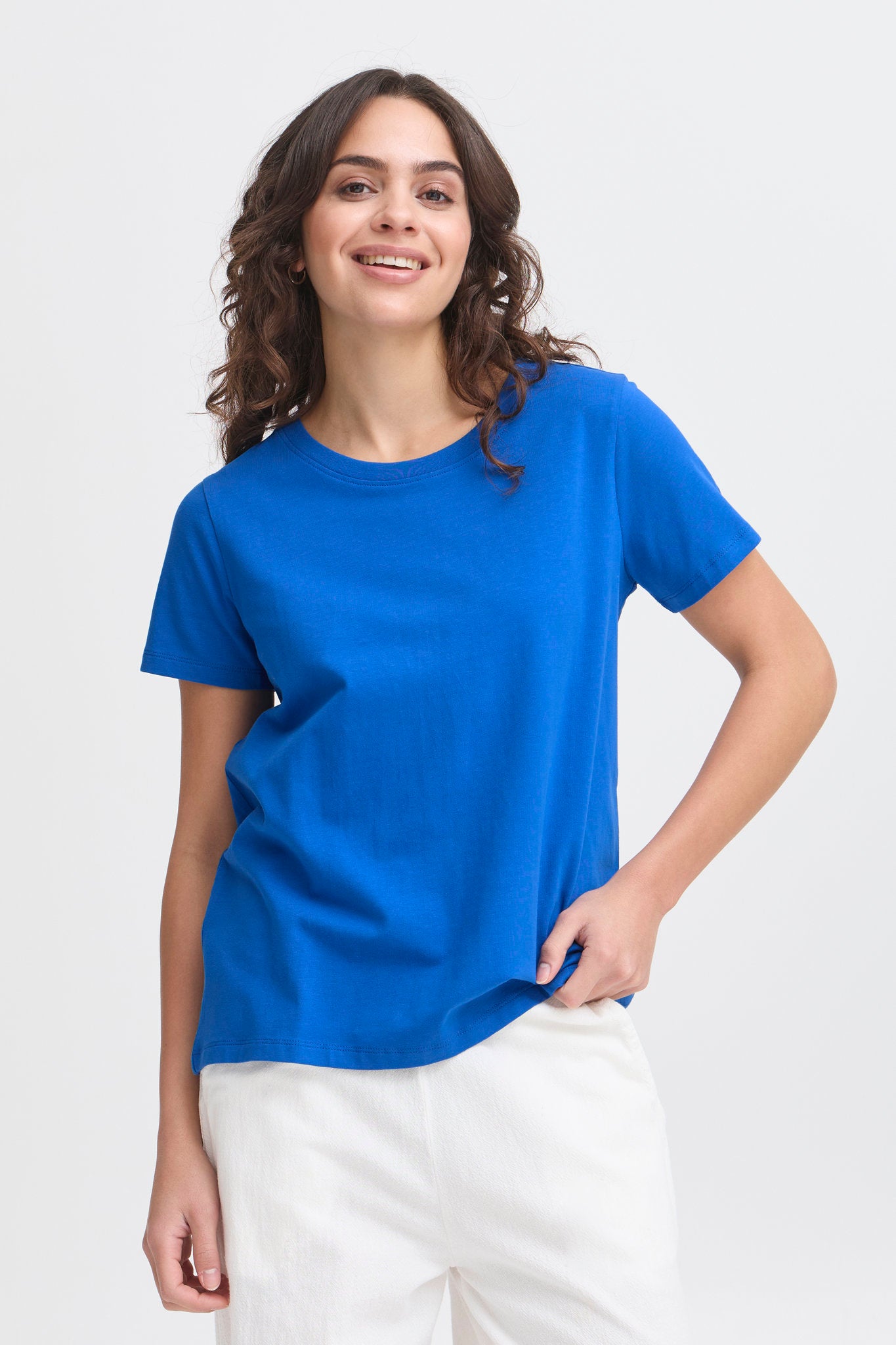 ZaShoulder Tee 1 Blue Iolite
