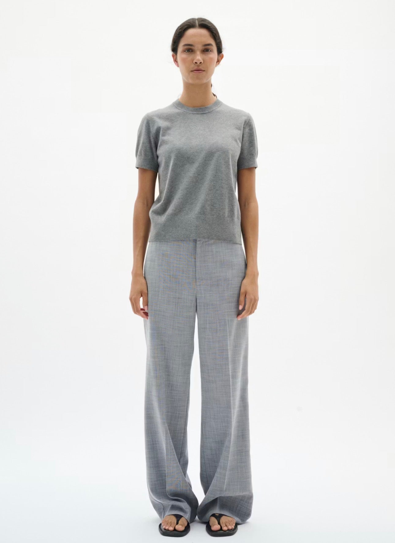 Cadie Mel Core Pant New Light Grey Melange