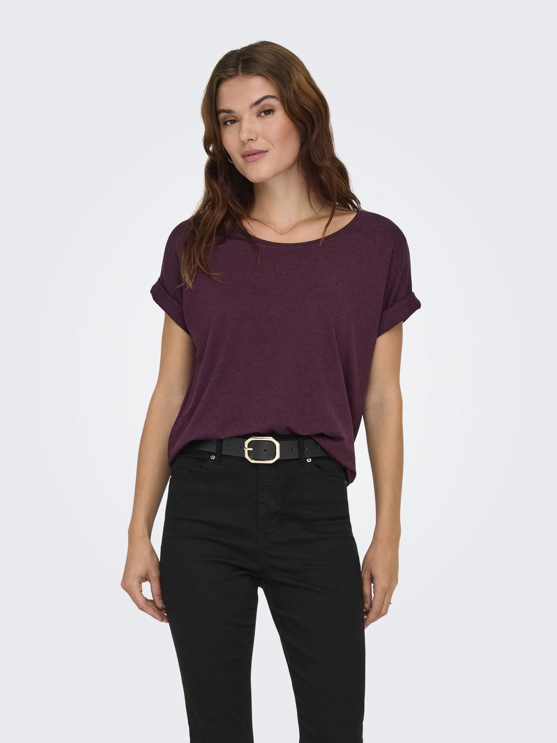 Onlmoster S/s O-Neck Top Winetasting Noos Jrs