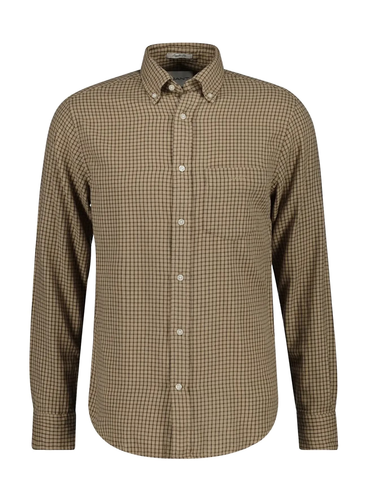 Reg Windblown Flannel Check Dry Sand