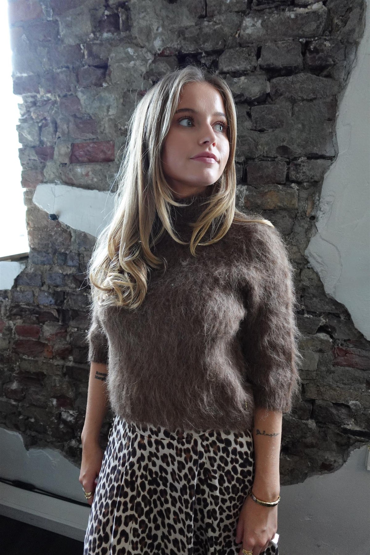 Hairy Knit Turtleneck