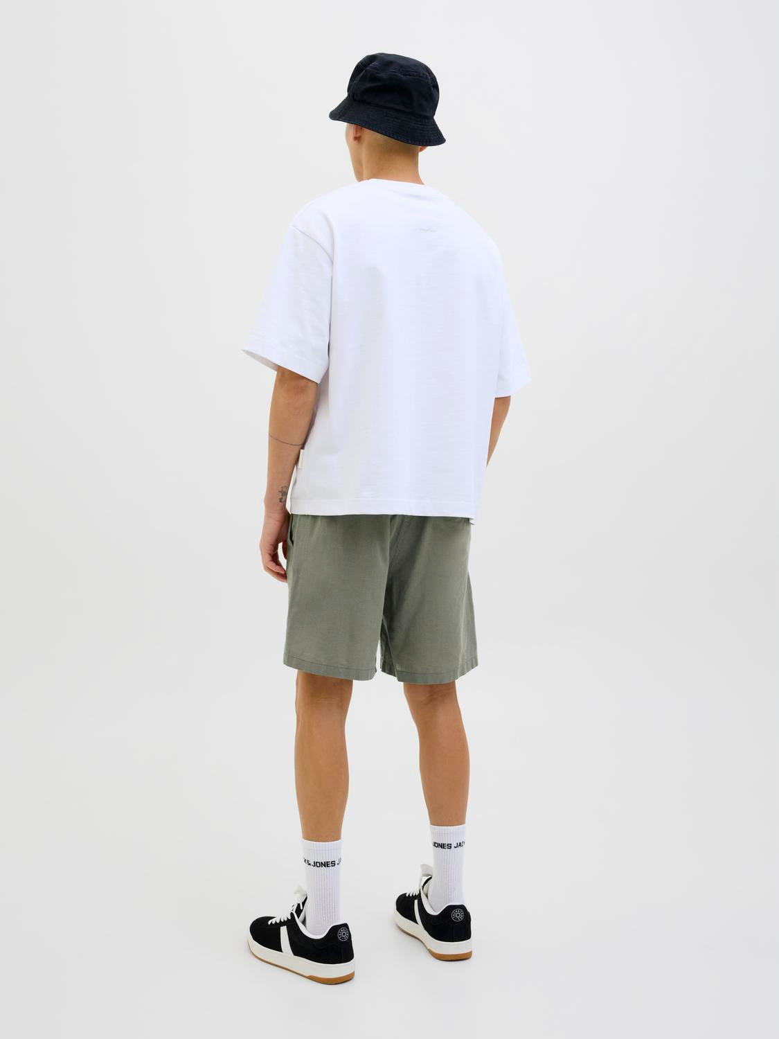 Jaiden Summer Linen Blend Shorts Agave Green