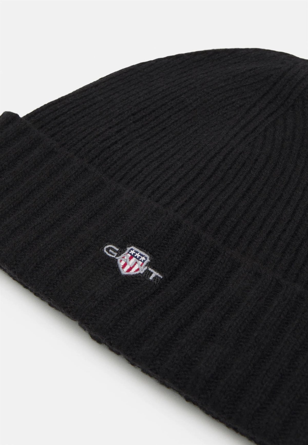 Unisex Shield Wool Beanie Black