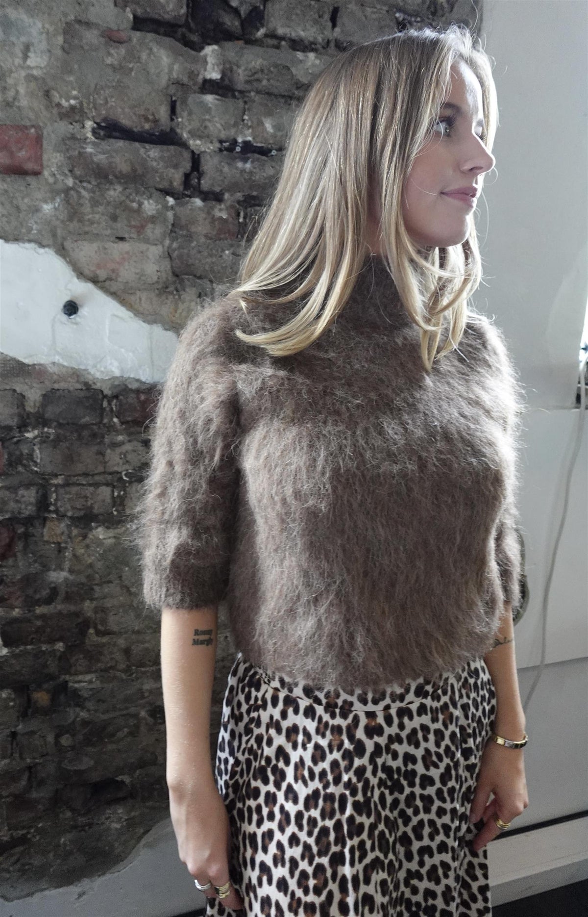 Hairy Knit Turtleneck