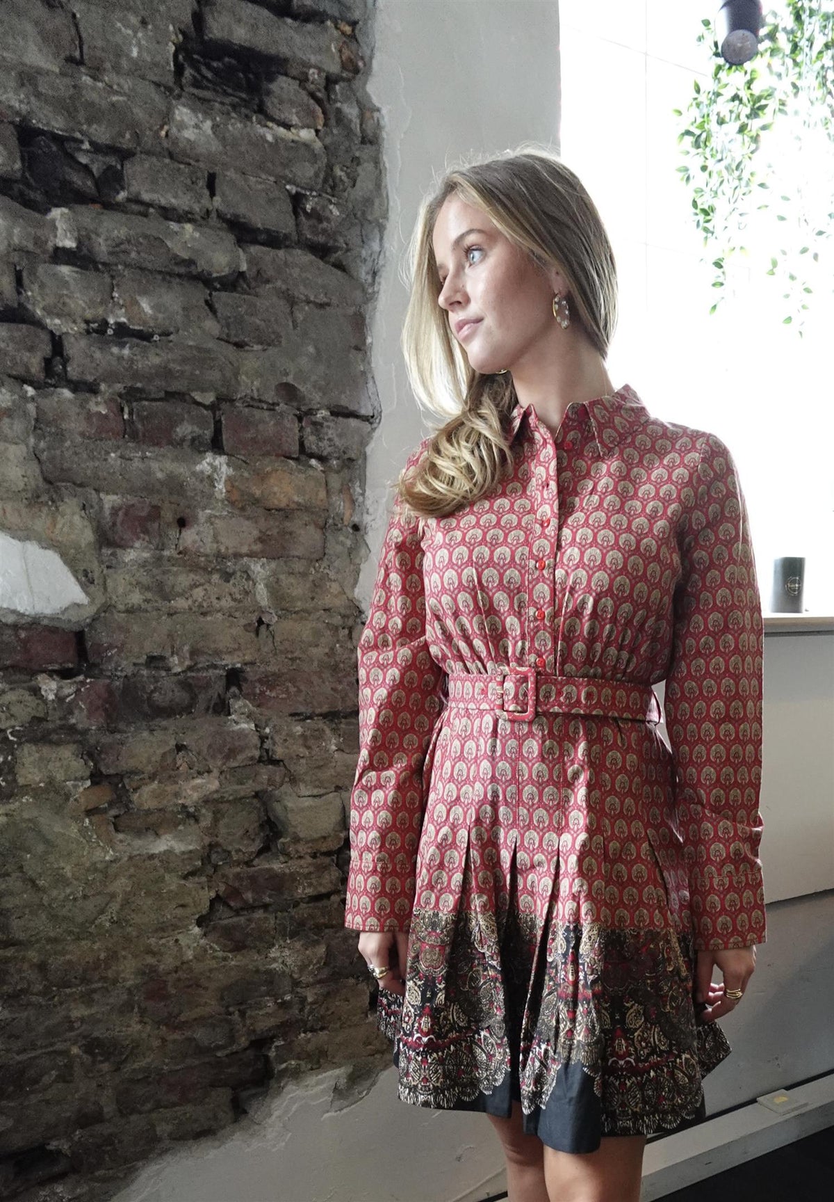 Winter Cotton Pleated Dress