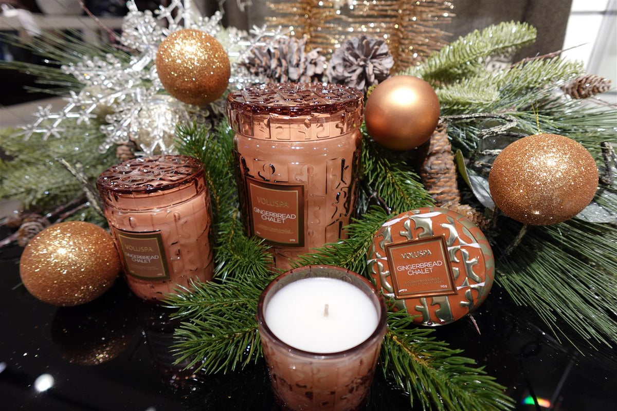 Gingerbread Chalet Large Glass Jar