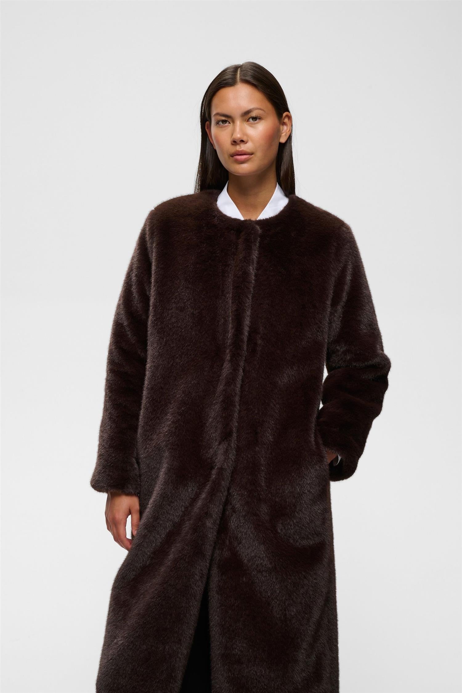Zabelleiw Long Coat Chocolate Brown