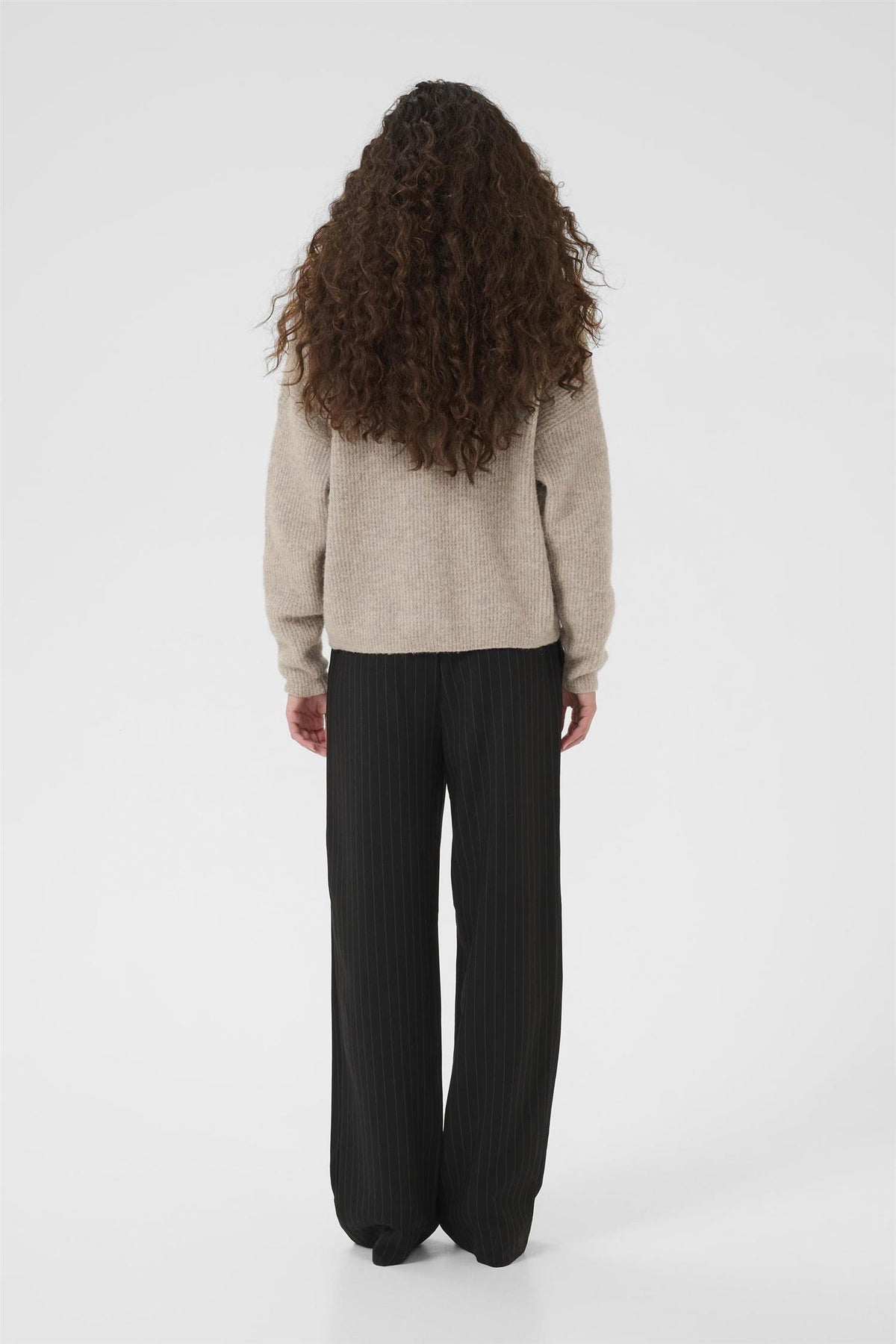 Alpha short cardigan // Warm Sand Melange