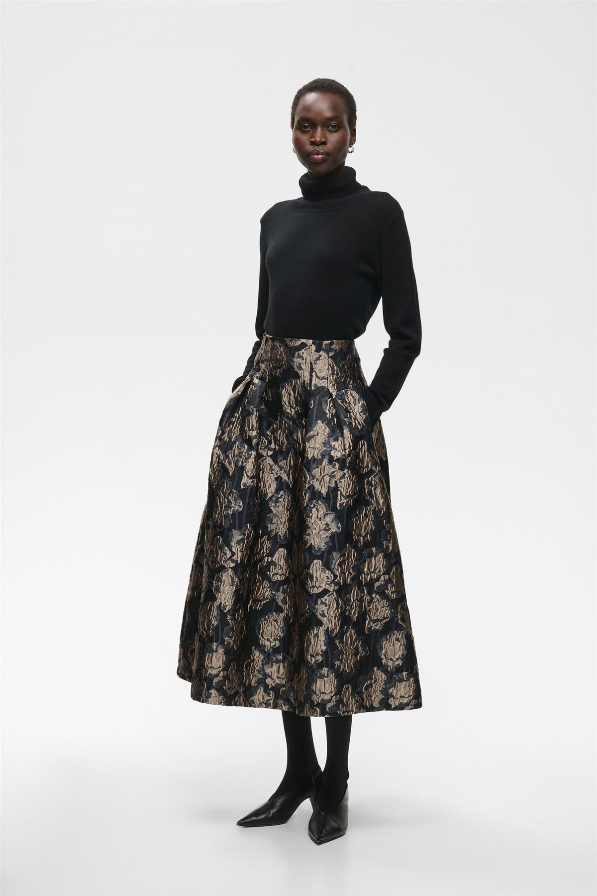 Yancieiw Skirt Flower Jacquard