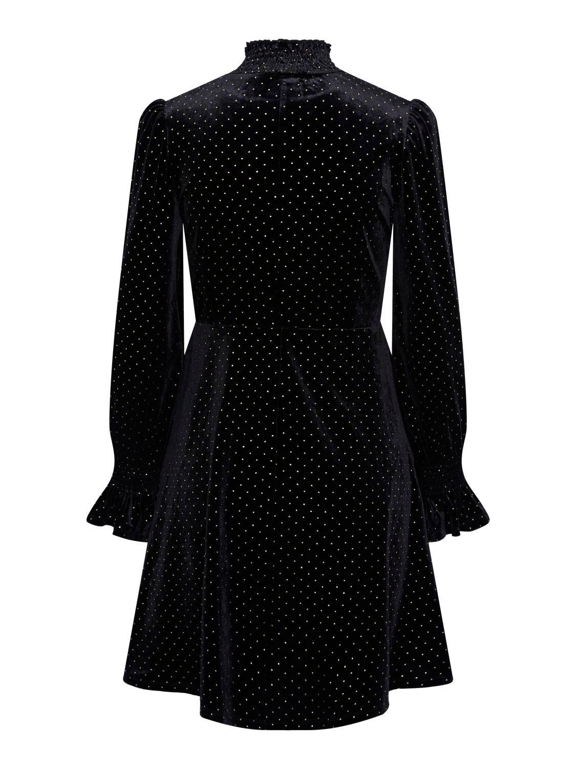 Riva LS High Neck Velvet Dress