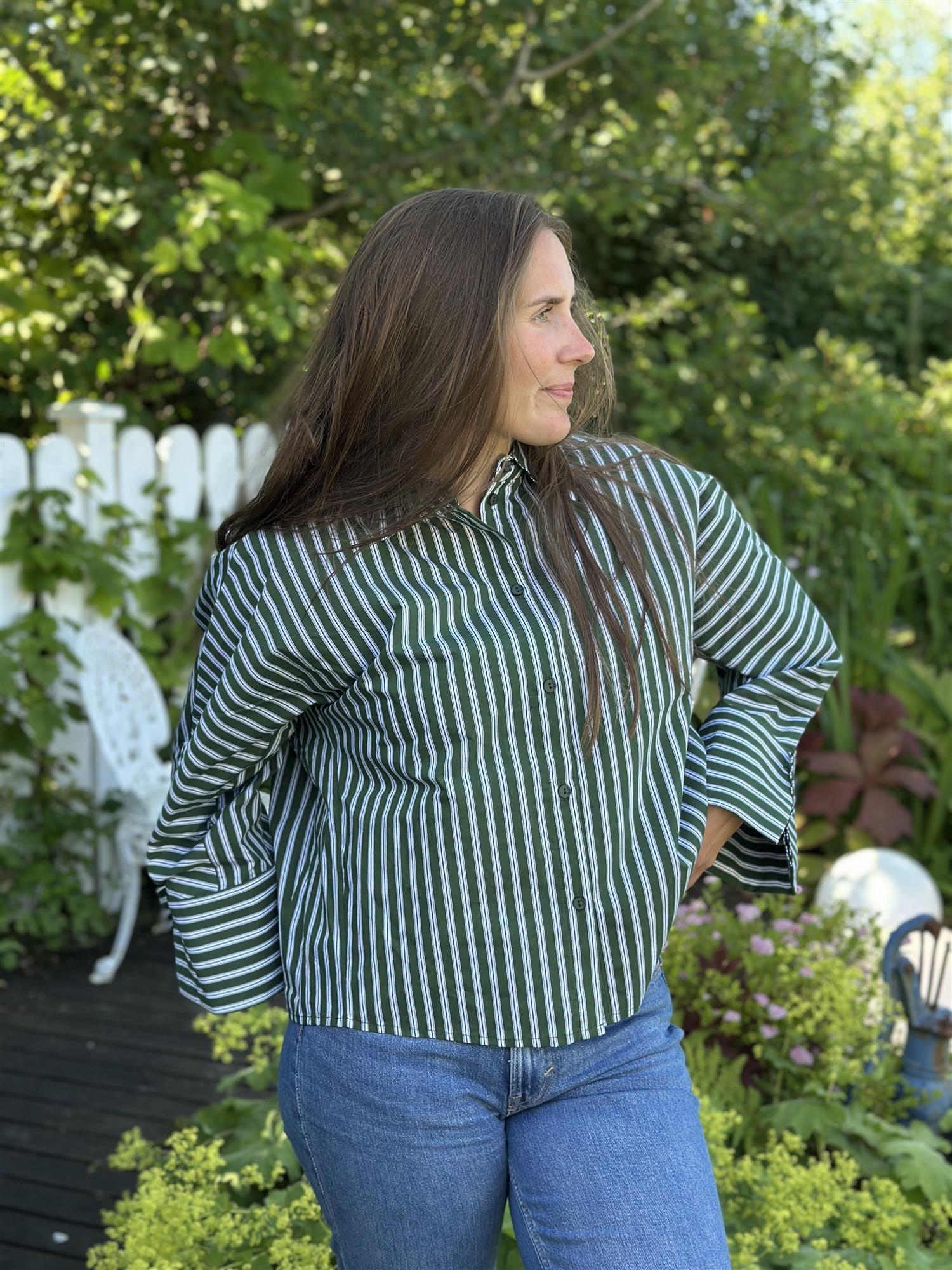 Atari Shirt Green Stripe