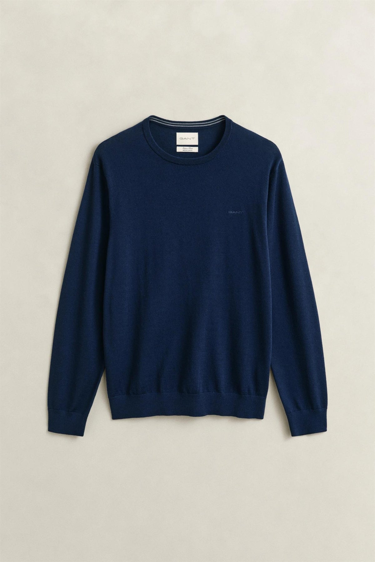 Cotton wool c-neck evening blue