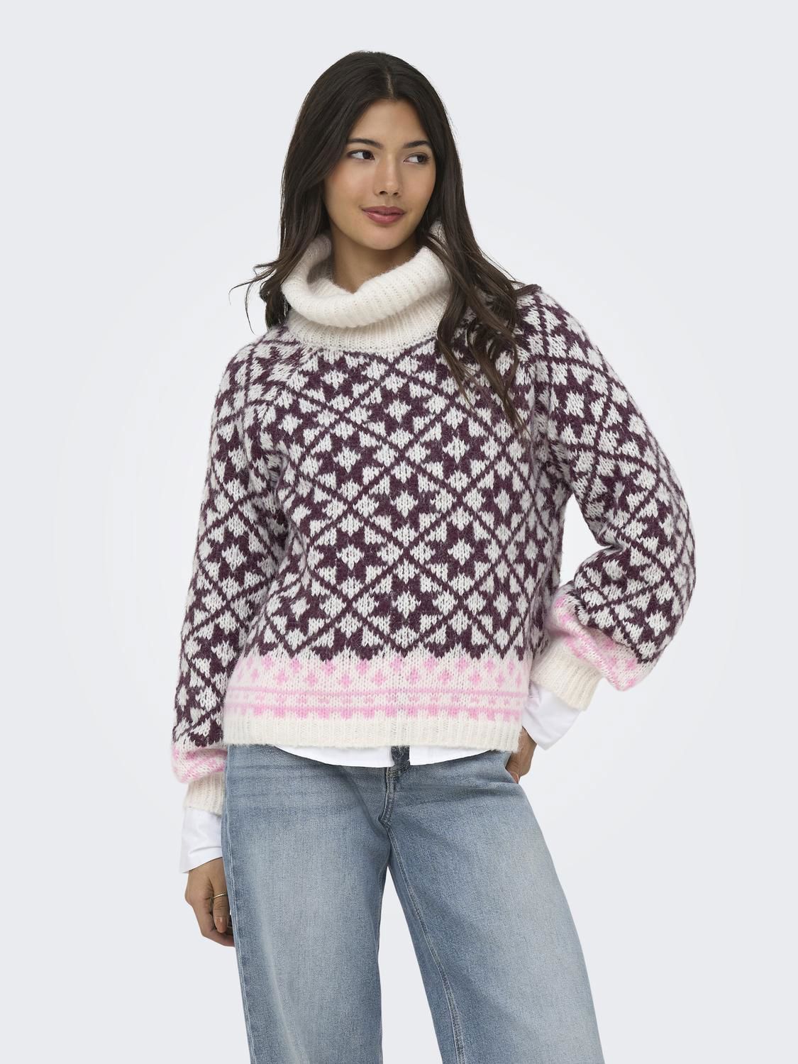 Onlcaro Ls Rollneck Cc Knt