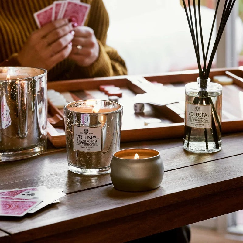 Silver Birch Peppercorn Mini Tin Candle
