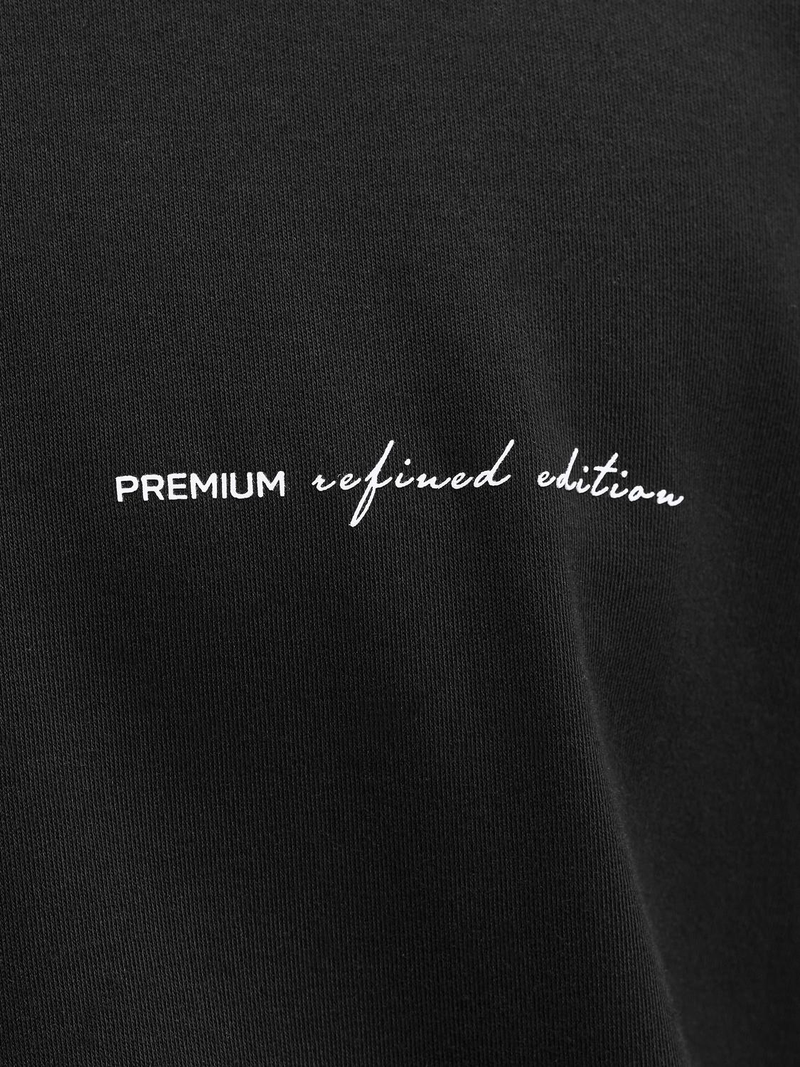 Owen ss branding tee black