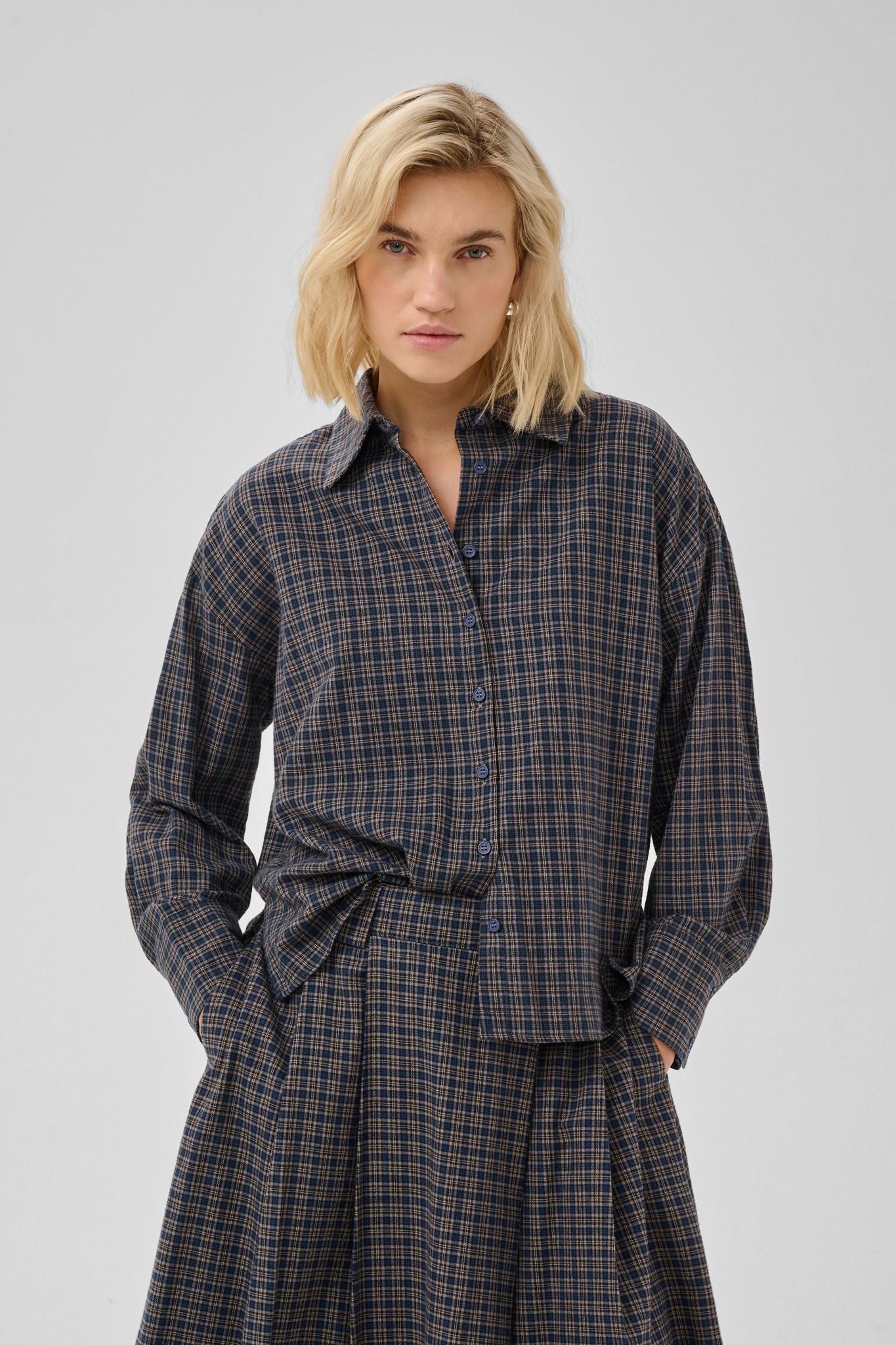 Mwlennie Boxy Check Shirt