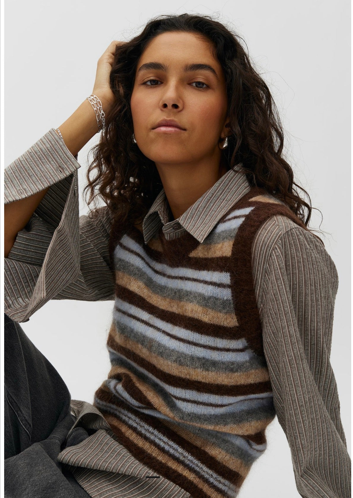 Flavin Friday Multi Stripe Brown
