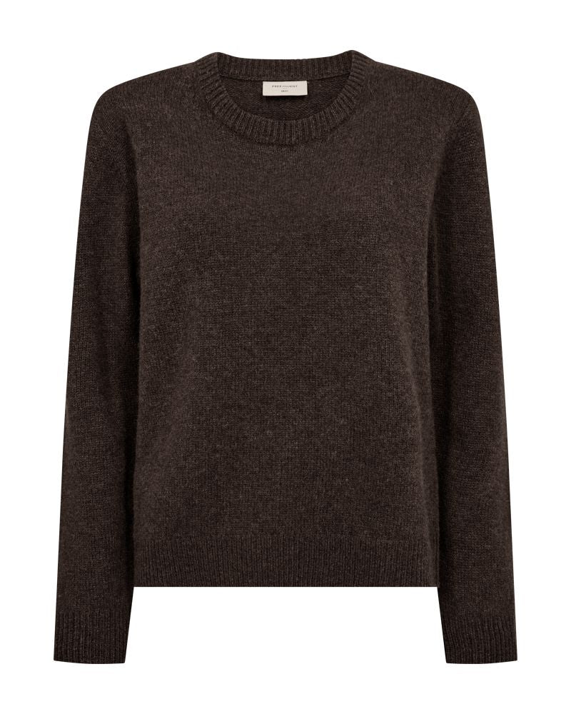 FqWinka C-neck Pullover Mole Melange
